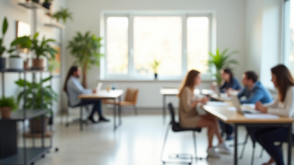 Ambiente de aprendizado moderno com recursos educacionais